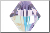Swarovski� Bicone 5328, 4mm, 371AB - violet, AB, 25 Stk.